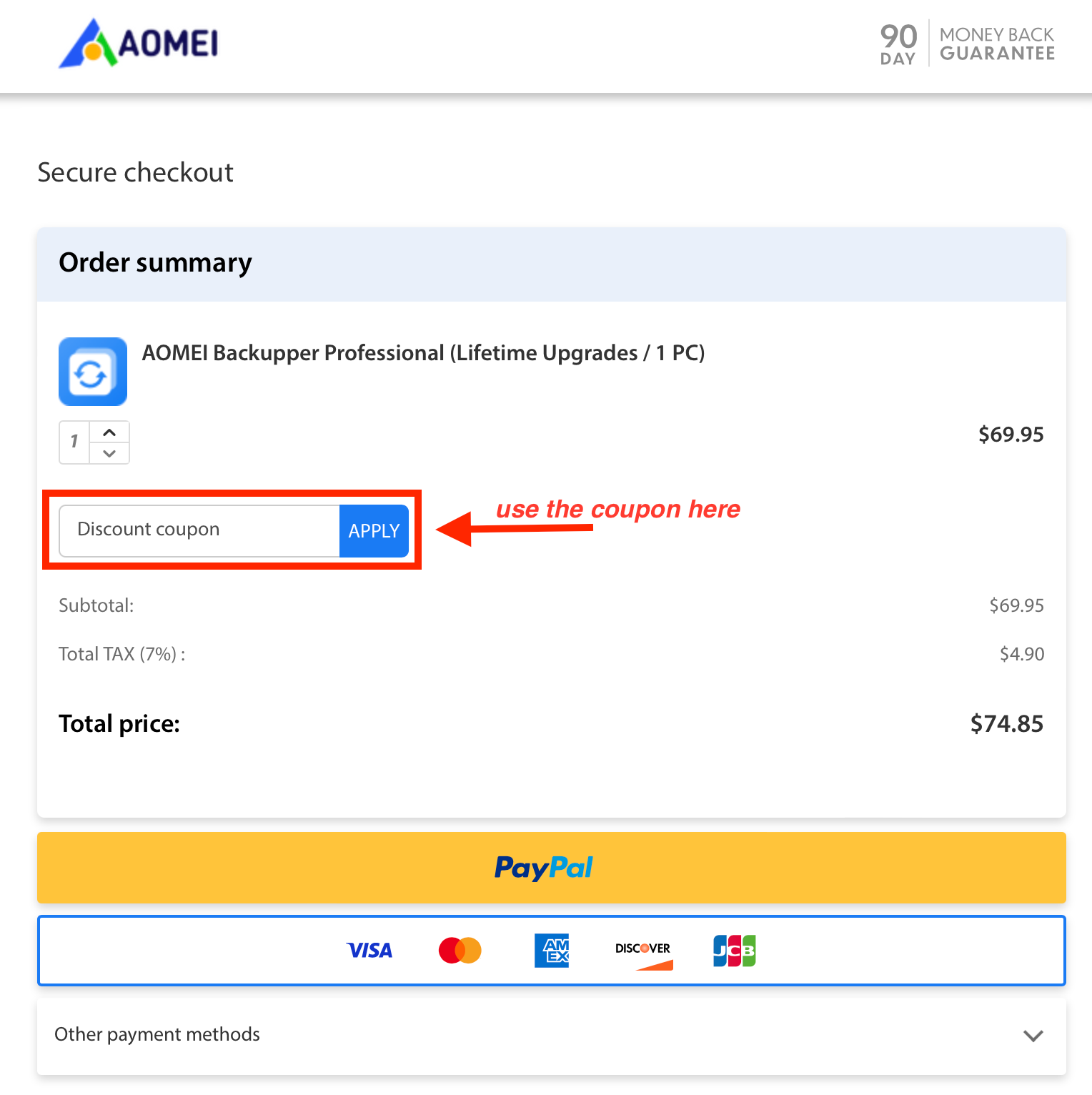 aomei pricing