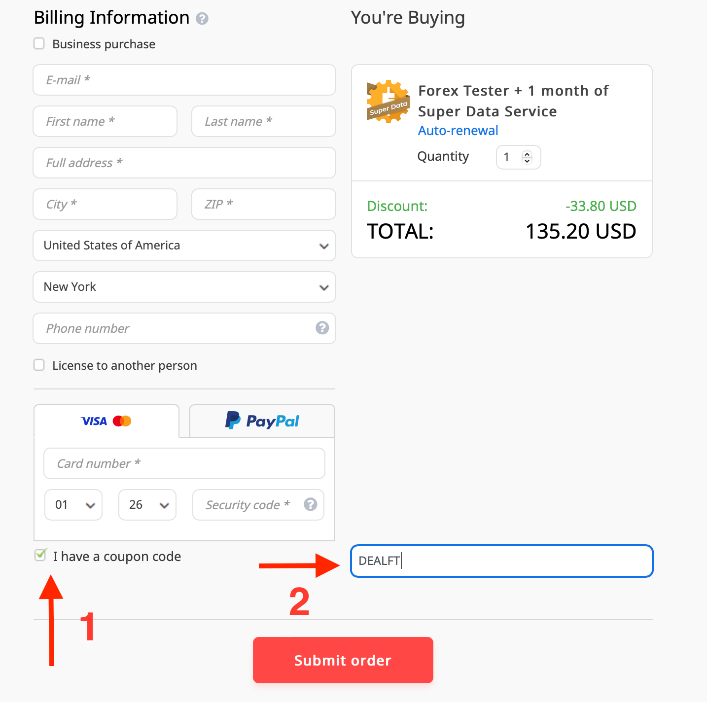forex tester pricing