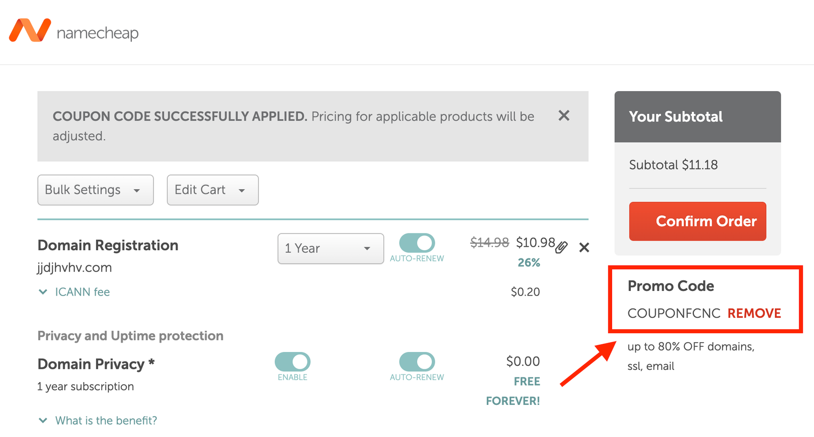 namecheap plans