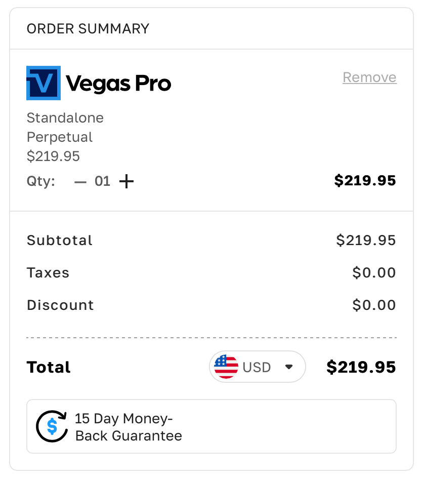 vegas pro plan