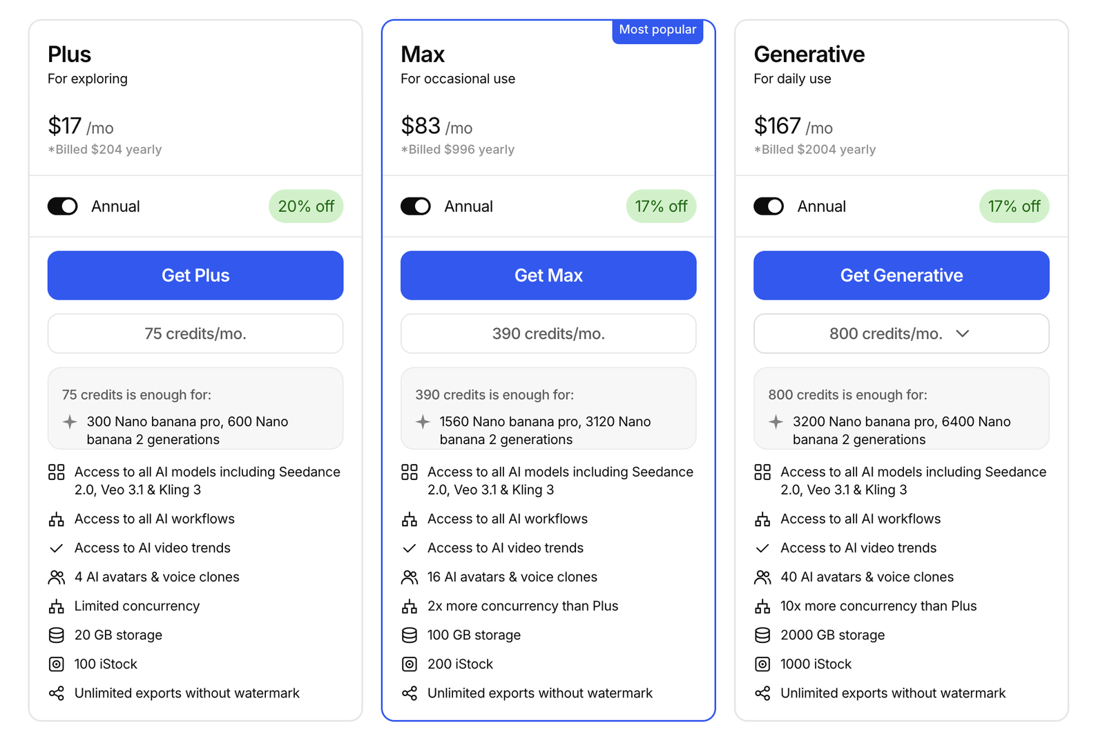 invideo io pricing